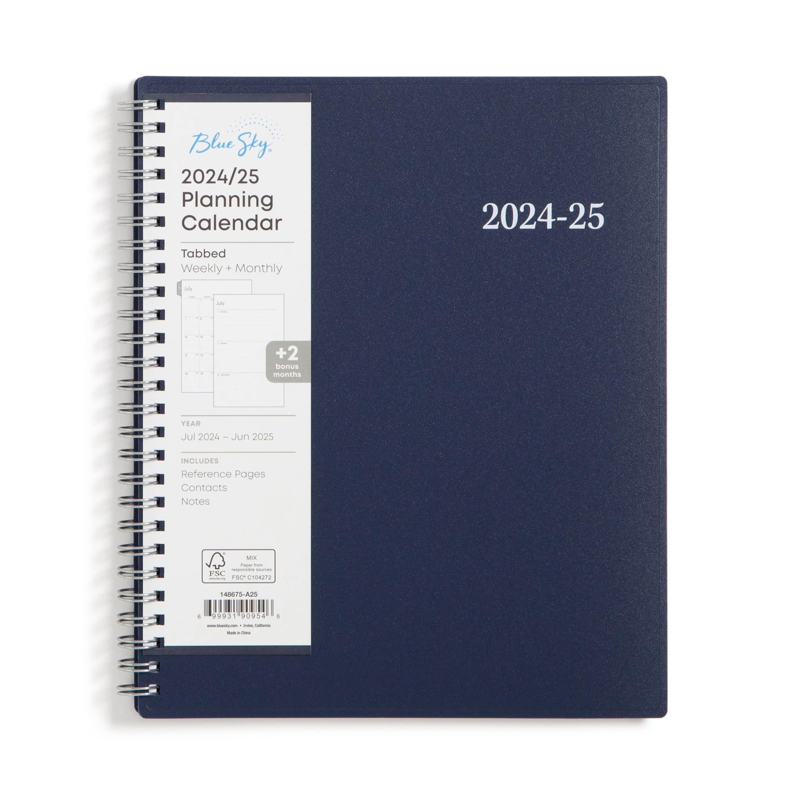 Blue Sky 2024-2025 Academic Year Weekly and Monthly Planner 7