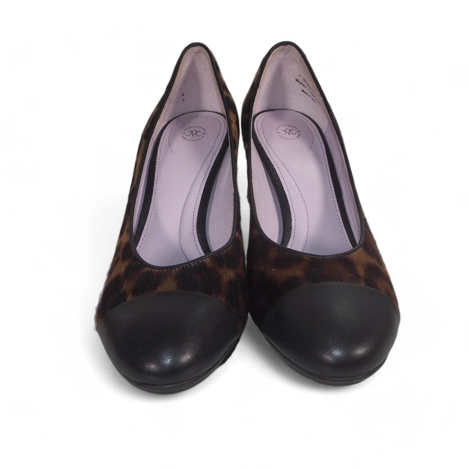 Zapatos de salón Johnston & Murphy pelo de becerro estampado de leopardo 78-30514 para mujer 10M Foto 3 de 4