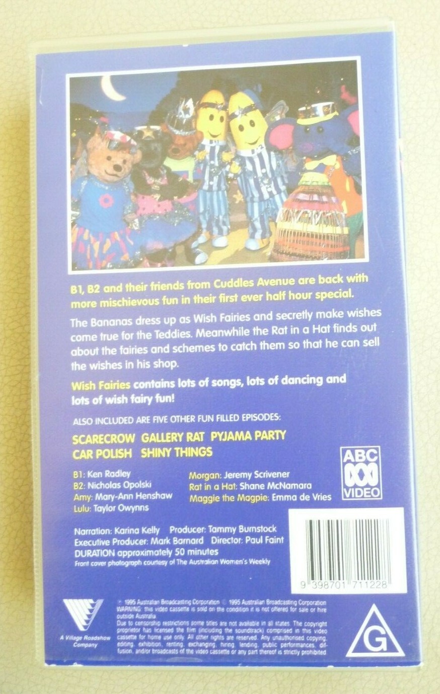 BANANAS IN PYJAMAS Wish Fairies VHS PAL VGC eBay