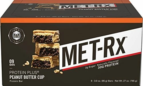 MET-Rx Protein Plus Bar Taza de mantequilla de maní sin gluten (9 unidades) Foto 2 de 3