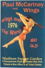 Paul McCartney and Wings 13" X 19" Concert Mini Poster Re-Print Photo