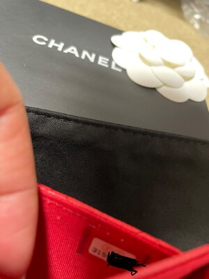 Chanel Classic Flap Caviar Card Holder Red 21P Gold Hardware | eBay