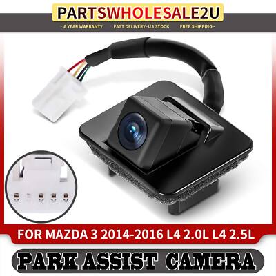 Rear View Back Up Park Assist Camera for Mazda 3 2014 2015 2016 Sedan Plastic