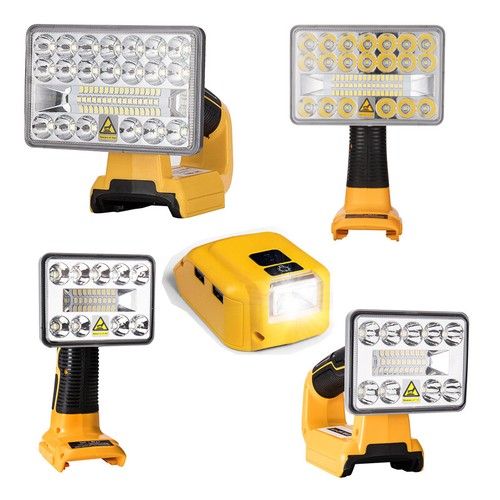 For Dewalt Flashlight Cordless LED Work Light 20V Li-Ion Battery with USB Port - Picture 12 of 17