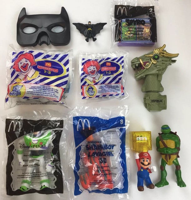 Mcdonalds Happy Meal Toy 10 Piece Assorted Lot Buzz Lightyear Fisher