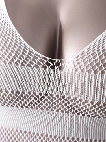 Women's Sexy Hollow Out Mini Dress Fishnet See-through Chemise Babydoll Lingerie - Picture 474 of 538