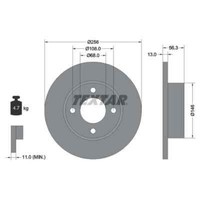 Textar 2X Bremsscheibe 92057800