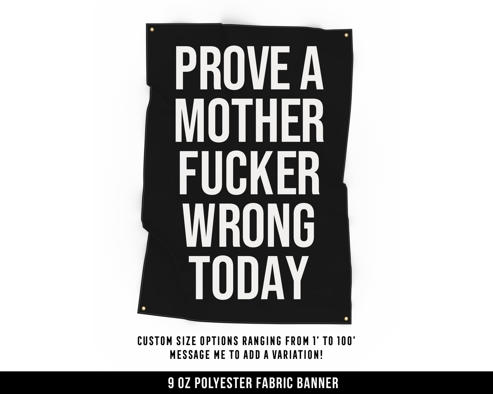Motivational Fitness Cloth Banner - Large Wall Art for Home Gym