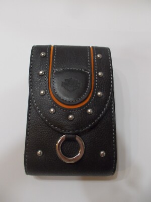 vintage harley davidson cigarette case Harley Davidson Leather Cigarette Case-Belt Loop-Accessory Case~Old  Stock~USA