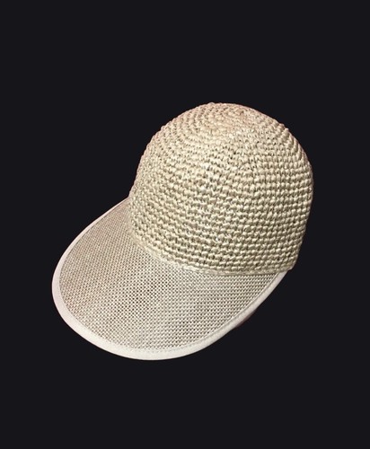 New Basket Weave Style Summer Visor Tanning Hat XS/Small - Picture 8 of 13