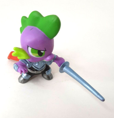 My Little Pony (FiM) Spike the Dragon. Armor, sword. Guardians of Harmony. ~2''