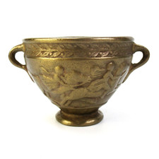 Massive Bronze Schale nach antikem Vorbild Museumsreplik? Reiter-Dekor Vintage