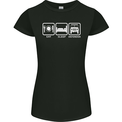 Eat Sleep 4X4 Off Roading Car Damen Petite Cut T-Shirt