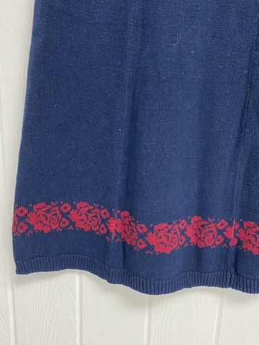 Vintage J. Christopher women's knit maxi skirt blue made in Hong Kong size L - Picture 6 of 10