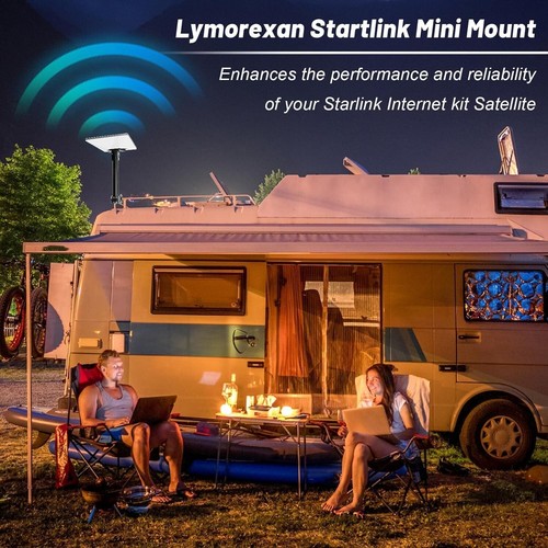 Mini support Starlink pour camping-car avec adaptateur de tuyau Starlink réglable NEUF - Photo 7/7