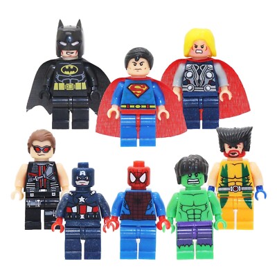 8 Stück Marvel Avengers Super Heroes Minifiguren Set 4cm Marvel Avengers Figures