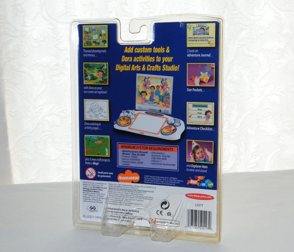 New - Fisher Price / Dora Arts & Crafts Digital Studio PC CD-Rom - Creative - Image 2 of 4