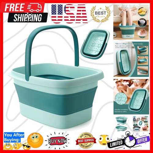Collapsible Foot Bath Basin with Massage Acupoint - Ultimate Home Spa Luxury