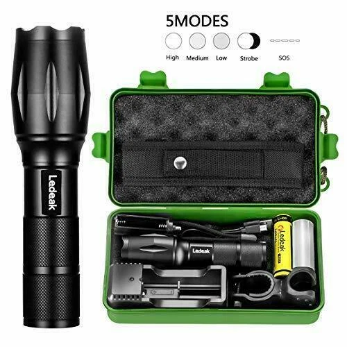 Lampes torche et lampes de poche LED noirs Cree pour camping et randonnée