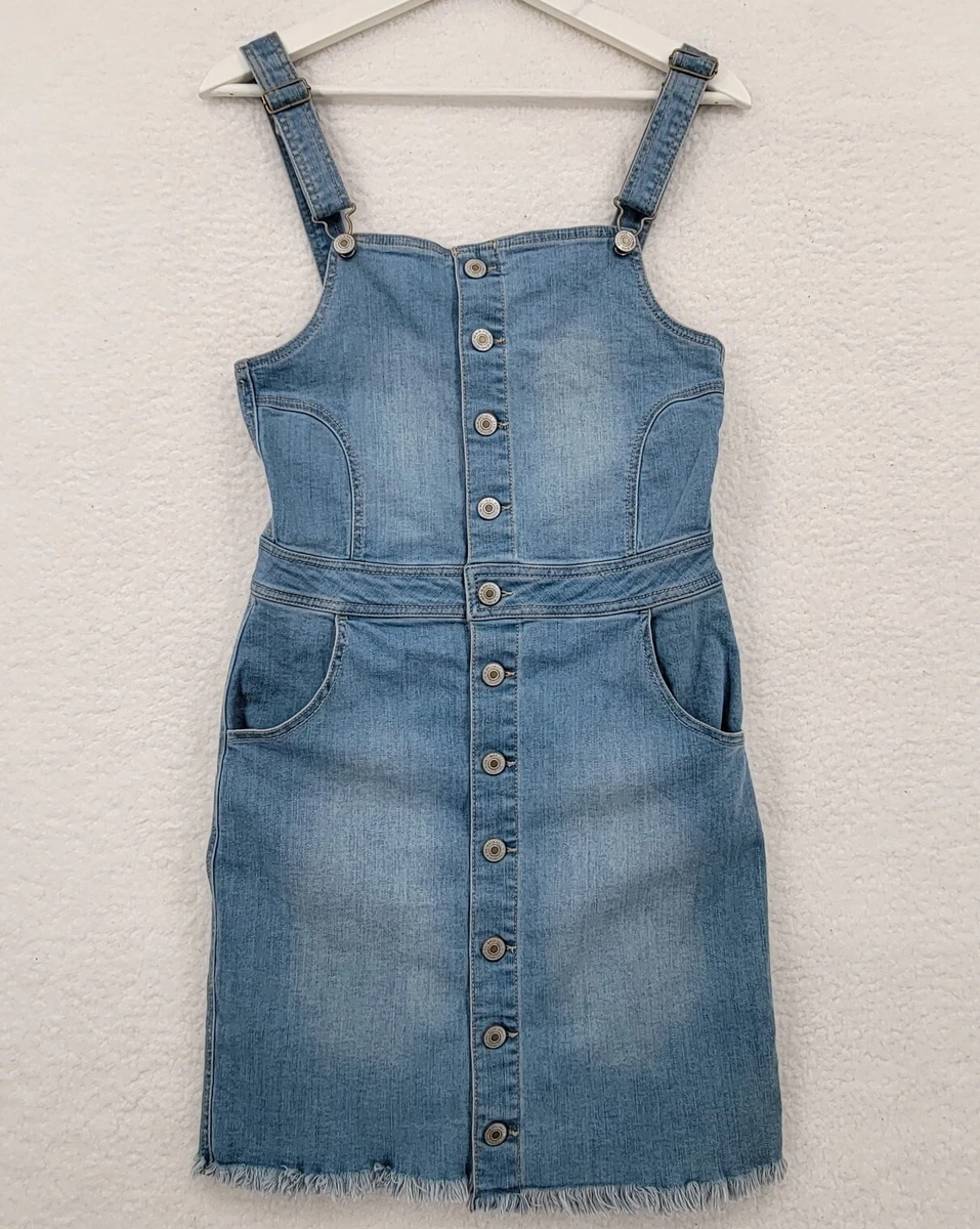 Light wash cheap denim dress