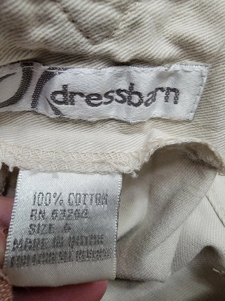 Pantalones cortos para mujer Dressbarn talla 6 marrón Foto 2 de 4