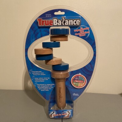 True Balance Educational STEM Toy / Game for Adults & Kids, Blue, SEALED