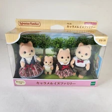 Sylvanian Families Caramel Dog Family FS-35 Doll Set Calico Critters Japan