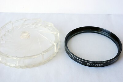 Hoya 58mm Diffuser Glass Filter with case Unused Made in Japan