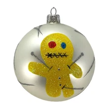 Voodoo Doll Ball Ornament Polish Glass The Halloween Collection by Thomas Glenn