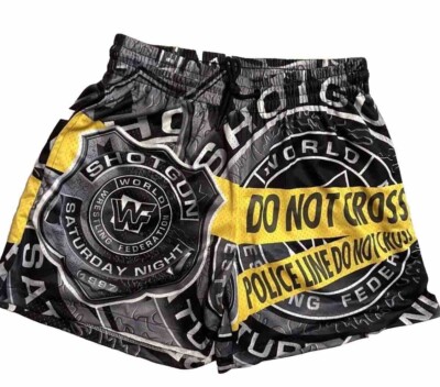 WWF Shotgun Saturday Night Shorts Large WWE WCW ECW AEW