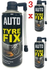 Image of 3x Auto Tyre Fix Spray 300ml Emergency Car Puncture Repair Sealant Inflator Cans