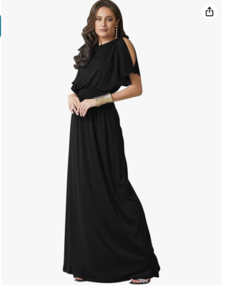 KOH KOH Split Sleeves Smocked Elegant Cocktail Long Maxi Dress (Black, L) | eBay KOH KOH Split Sleeves Smocked Elegant Cocktail Long Maxi Dress (Black, L) | eBay