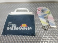 NEW NEVER USED Vintage Ellesse Pastel pink green yellow blue Belt 36 Inch