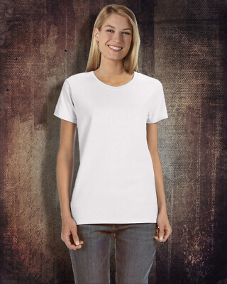 Women's Blank White Hanes oz Ringspun Cotton T-shirts