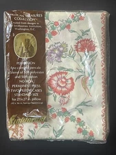 NEW! Rare Vintage PAIR FIELDCREST American Treasures FLORAL Standard PILLOWCASES