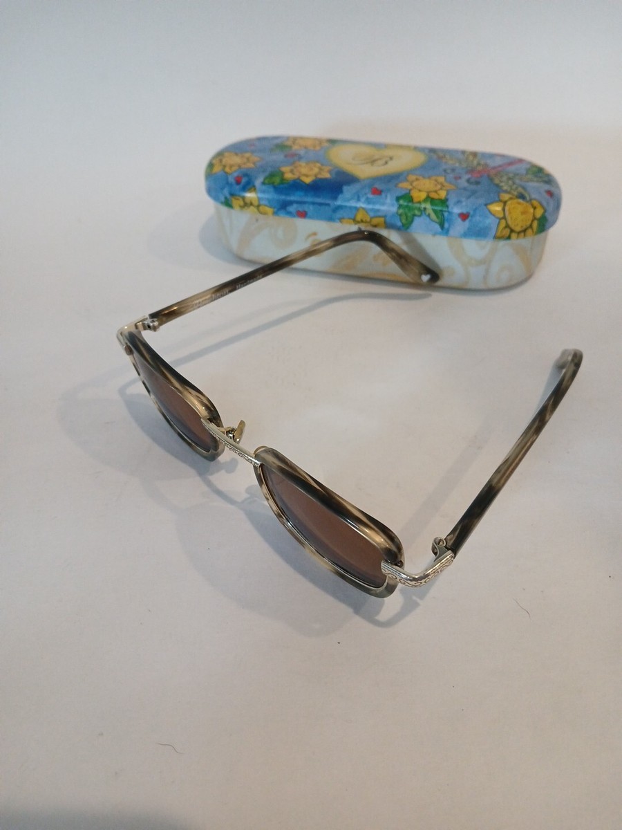 EUC Brighton Sunglasses Brighton Sunglasses Tortoise Smoke Gray Full Rim Funny Girl  main image 4