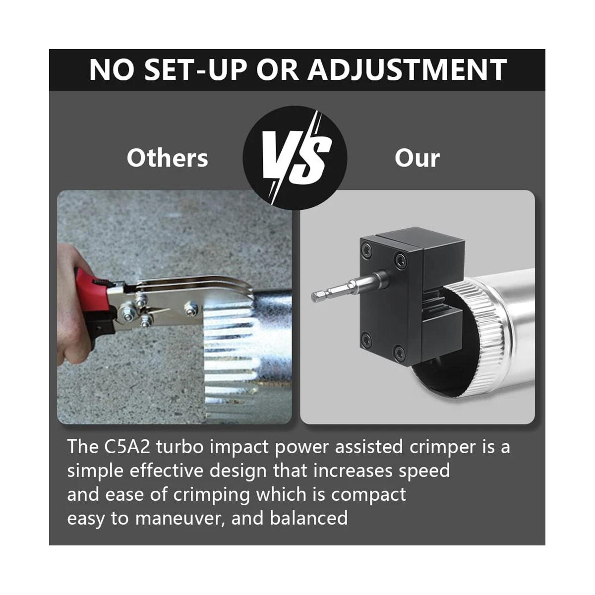 1X C5A2 Assisted Crimper C5A2 Turbo Crimper Compatible with
