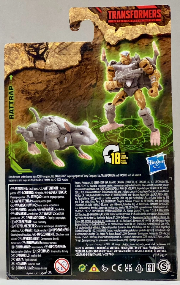TAKARA TOMY HASBRO TRANSFORMERS KINGDOM WFC RATTRAP - Photo 3/4
