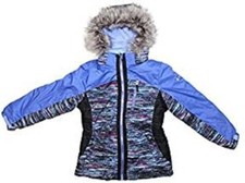 Free Country Girl's Hooded Boarder Jacket Coat - Faux Fur Hood - Size: XS 5/6 