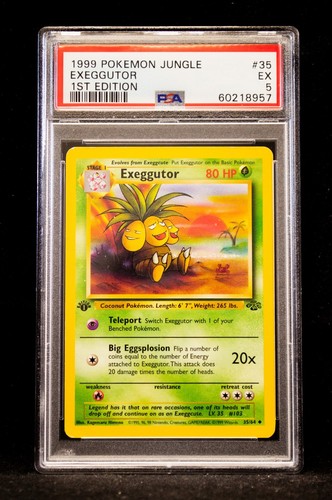 Exeggutor (1st Edition) graded PSA 5 for sale on eBay