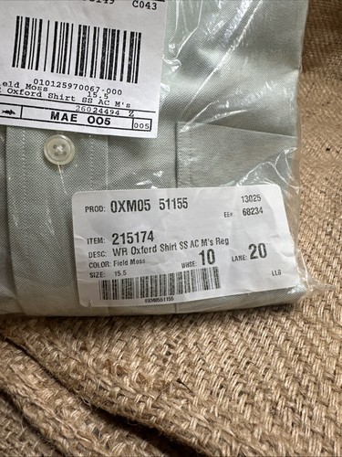 L.L. Bean Herren Kurzarm Button Down Gr. 15,5 Reg 100% Baumwolle knitterfrei - Bild 4 von 6