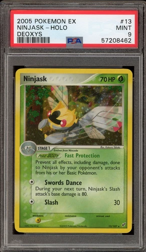 Pokemon Ninjask EX Deoxys Holo Rare #13 PSA 9 Mint