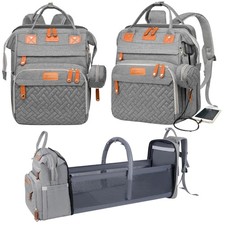 Baby Diaper Bag with Changing Station, Waterproof Diaper Bag Backpack for Mom...