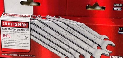 BRAND NEW CRAFTSMAN 8-PC WRENCH SET 12 PT. METRIC LIFETIME WARRANTY   NIB