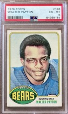 1976 Topps #148 Walter Payton PSA 6 EX-MINT RC