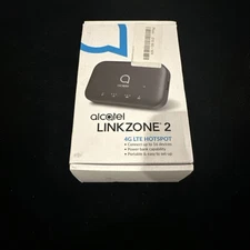 Alcatel Linkzone 2 4G LTE Hotspot Portable Wi-Fi 16 Device 4400 mAh Black Sealed