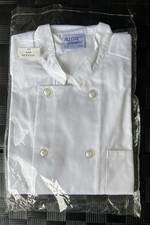 White 10 Button Double Breasted Short Sleeve Chef's Jacket XLarge NEW