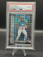 2024 Panini Mosaic - Introductions Brian Thomas Jr. #7 Black Prizm 1/1 PSA 10
