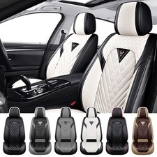Car Seat Covers for Audi Q7 2007 2026 Front Nappa Leather Black White