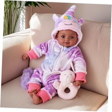 Black Baby Dolls, 15 Inch Realistic Cute Soft Body Baby Doll Real Life Large